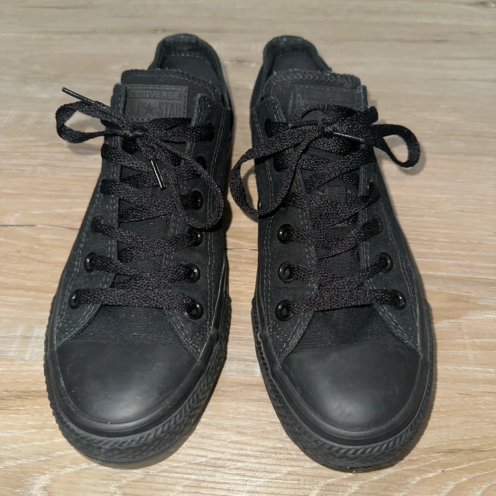 Converse All Black Canvas Sneakers